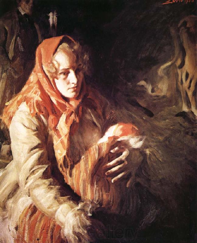 Anders Zorn madonna Norge oil painting art